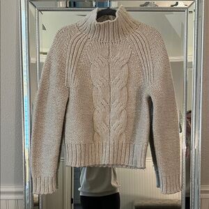 Banana Republic Cream Turtleneck Sweater
